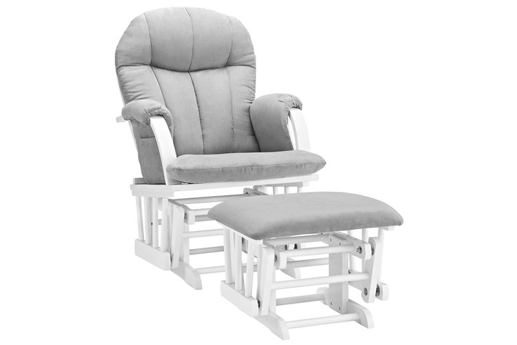 Brentwood swivel reclining glider store with ottoman